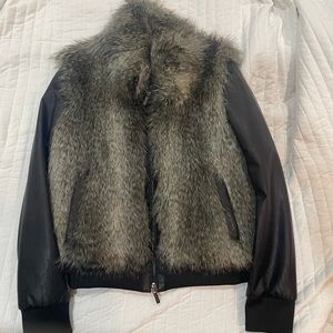 Armani Exchange fur coat